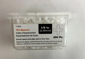 Paquete de 250 espaciadores RIDGID 1/8" con caja resellable - Imagen 1 de 7