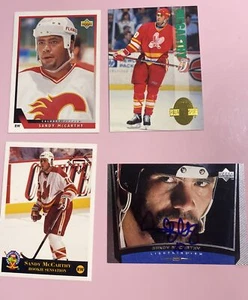 4 Card SANDY MCCARTHY Lot - Rookies - Signed Auto - Flames - TB Lightning - NHL - Picture 1 of 6