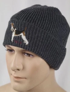 Polo Ralph Lauren Collectable Grey Terrier Dog Wool Beanie Hat NWT - Picture 1 of 1