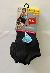Hanes Women's 8 Pair No Show Socks size 5-9 (shoe size) - Picture 1 of 3