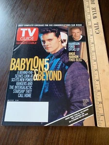 Rare Large Cable Edition TV GUIDE January 2002 Babylon 5 Martel, Harrison Ford - Picture 1 of 3