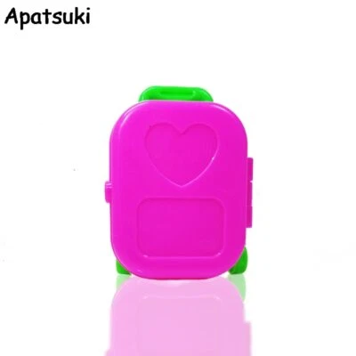 APATSUKI Valigia da viaggio in plastica 3D carina miniatura amore bagagliaio per bambola giocattolo 11,5 pollici
