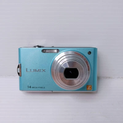 Panasonic LUMIX DMC- FX66 14.1 MP Compact Digital Camera Blue Japan Used - Image 1 of 4