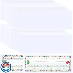 Fancy Land Nameplate Pocket Self Adhesive Nameplates Covers for Students Desk - Picture 1 of 5
