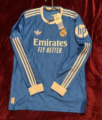 Real Madrid Kylian Mbappe Authentic Third Soccer Jersey Long Sleeve - Image 1 of 4