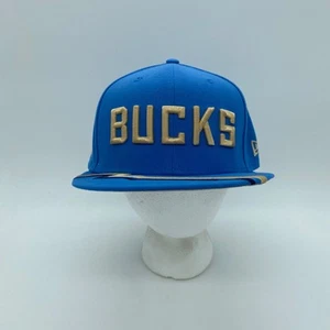 Cappello Berretto Snapback New Era 59Fifty Milwaukee Bucks NBA City Edition Regolabile - Foto 1 di 6