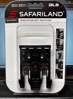 Safariland QLS 19 Duty Holster Locking Fork Molle Compatible Black 6004-19-2 - Image 1 of 3