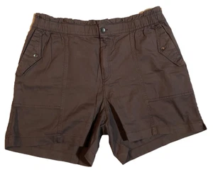 New Old Navy Women’s Size XL Twill Utility Shorts Brown Pockets Paper Bag NWT - Picture 1 of 3