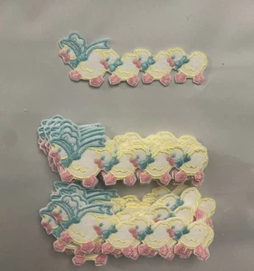 Lote de 27 Piezas Edredón Baby Shower Vintage Ganso Con Patitos Rosa Amarillo Azul Hágalo Usted Mismo - Imagen 1 de 6