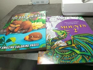 Lot Of 2 Adult Animal Coloring Books - Bild 1 von 10