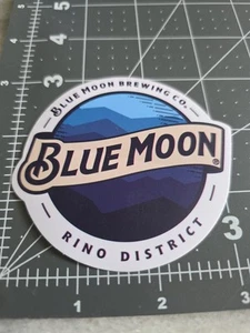 Blue Moon Brewing Co. Mtn Aufkleber ~ NEU! Craft Beer Brauerei Logo Aufkleber - Bild 1 von 4