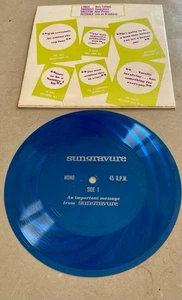 Vintage Sungravure Promo Flexi Disc 45 RPM + Sleeve Advertising Ephemera, AU - Picture 1 of 3
