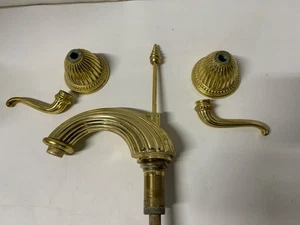 Vintage Sherle Wagner Solid Brass Faucet ornate Shell Theme Complete - Picture 1 of 8