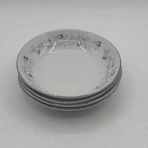 Moon Mist Fine China 3000 Japan, Silberrand, 4 Obstschalen - Bild 1 von 4