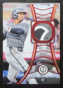 2025 Topps Tribute Francisco Lindor Red City Connect /10 New York Mets - Picture 1 of 2