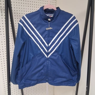 Chaqueta cortavientos vintage Weather Tamer EE. UU. azul a rayas retro años 80 90 marinero Foto 1 de 4