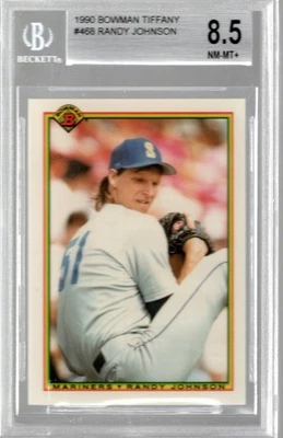 Randy Johnson 1990 Bowman Tiffany #468 BGS 8.5 - Image 1 of 2