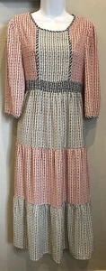 Orange Creek Dress Womens Size Small Floral Midi Cottagecore Prairie Lined - Picture 1 of 9