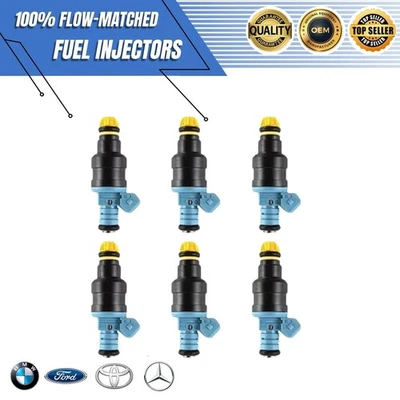 OEM 6x New Bosch Fuel Injectors Fit 1987-93 BMW 325iX 325is 850i 325i 750iL 5.4L - Image 1 of 4