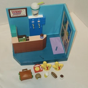 Vintage THE SIMPSONS WORLD OF SPRINGFIELD KWIK-E-MART per ricambi ed extra, funziona - Foto 1 di 12