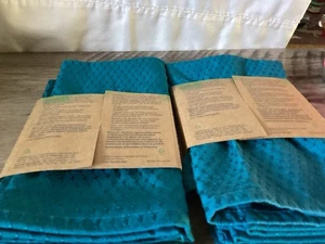 Tovaglioli di stoffa Norwex, turchese/teal, 2 set da 4, (totale 8), nuovi - Foto 1 di 7