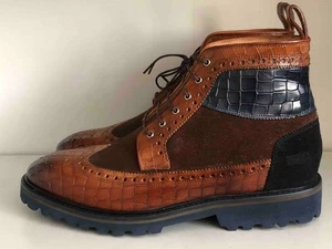Melvin & Hamilton Boots Matthew 9 Crock MId Brown Size 43 - Picture 1 of 9