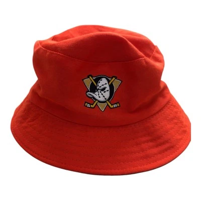 Sombrero de cubo reversible talla única ANAHEIM DUCKS NHL Chick-Fil-A naranja y negro Foto 1 de 4