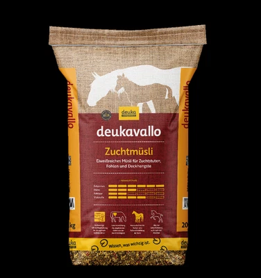 deuka deukavallo Zuchtmüsli mit Hafer 20kg Pferdefutter Müsli Zuchtstuten Fohlen - Bild 1 von 2