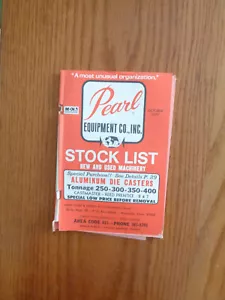 Pearl Equipment Aktienliste, neue & gebrauchte Maschinen, Oktober 1977 SC - Bild 1 von 1