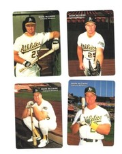 1990 Mother's Cookies MARK McGWIRE  CARDS SET OF (4)  A'S