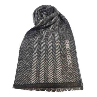 Sciarpa Uomo Ragazzo Enrico Coveri Stola Pashmina Coprispalle Sfrangiata 180x30 - Immagine 1 di 4