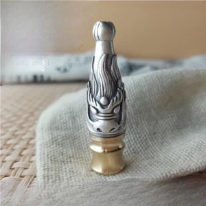 Sterling Silver Brass Cigarette Holder Mouthpiece with Removable Reusable Filter - Picture 1 of 6
