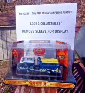 Code 3 Toy Fair Ferrara Inferno Pumper Engine 3 - #12224 - Picture 1 of 10