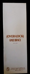 OVER-LOCK KNEE BRACE BY UNIVERSAL SURGICAL APPLIANCE CO - Picture 1 of 9