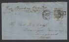  India QV 1866 6a8p on 1868 cover to UK, Arbuthnot & Co. Forwarding Agent hs