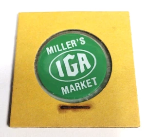5 Cent - Green Token - Food Stamp Credit - Miller's Market - IGA - Picture 1 of 2