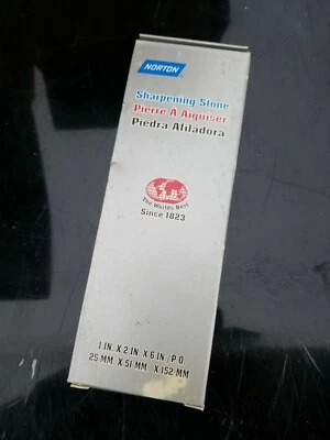 "Piedra de afilar Norton Pierre A Aiguiser/Piedra Afiladora 1993 vintage 1x2x6""" Foto 1 de 2