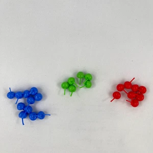 Hi Ho Cherry-O Board Game Extra Replacement Parts 25 Fruit Pieces Red Green Blue - Picture 1 of 2
