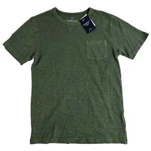 NWT Crewcuts Green Crew Pocket Tee Kids 10/11 - Picture 1 of 7