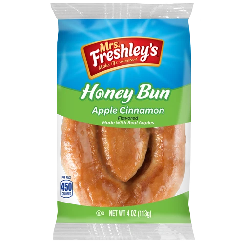 Bollo de miel Mrs. Freshley's manzana canela 4 OZ (paquete de 9) Foto 1 de 1