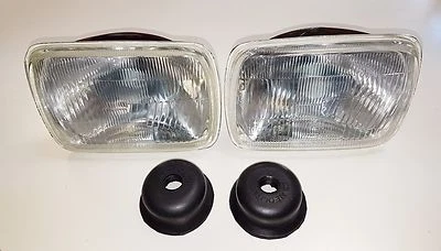 2x FÜR JEEP WRANGLER YJ CHEROKEE XJ HAUPTSCHEINWERFER H4 14x20 E-PRÜF.  - Bild 1 von 2