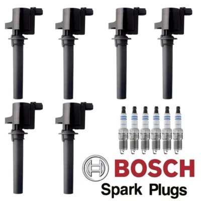 UF406 MK Ignition Coils & Bosch Double Iridium Spark Plugs For Mercury Mariner - Image 1 of 4
