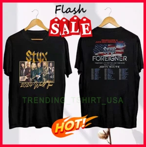 Styx Band Tour 2024 Shirt, 2024 Styx And Foreigner Band Tour T-Shirt S-5XL - Picture 1 of 5
