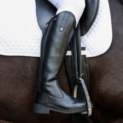 Brogini Modena Easy Care Long Synthetic Vegan Competiton Riding Boots Black - image 1 of 4