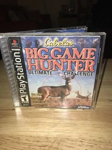 Cabela's Big Game Hunter: Ultimate Challenge (PS1) Crack On Front Case - Picture 1 of 5