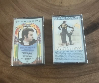 Lot 2 Neil Diamond Classics The Early Years - Vintage Cassette Tapes- SEALED - Image 1 of 3