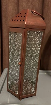 Nuevo Candelabro Votivo PartyLite Cobre Linterna Granja Casa Núcleo 12" Foto 1 de 3