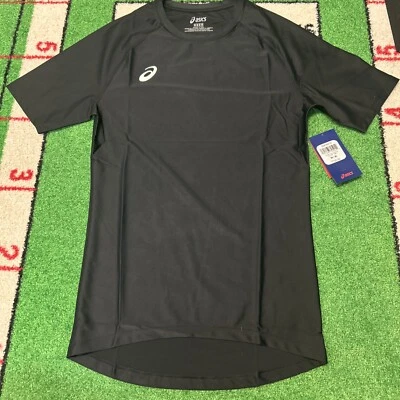 Camisa deportiva negra de compresión manga 1/2 Asics talla mediana Foto 1 de 4