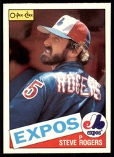1985 O-Pee-Chee Steve Rogers Baseball Cards #205
