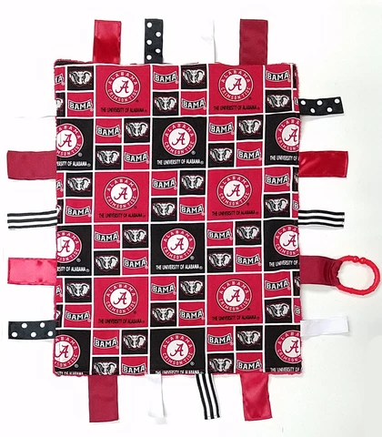 Alabama Crimson Tide Baby Sensory Tag Lovey Blanket Cover